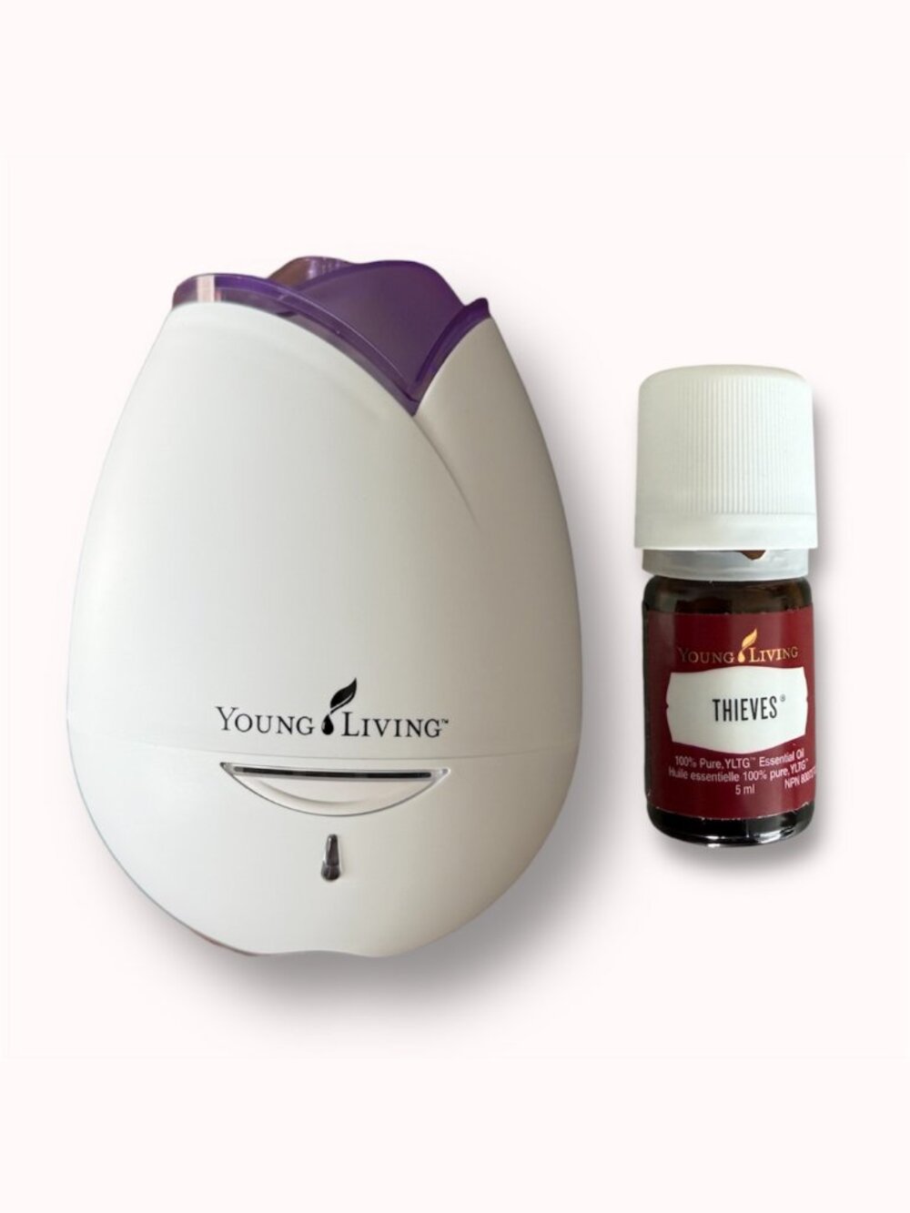 Young Living tulip diffuser + 5 ml Thieves essential oil